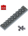 Aluminum CNC Mold Split Shot Ball with Slot 4-12g 8-cav: 4-4-8-8-10-10-12-12g ID L319