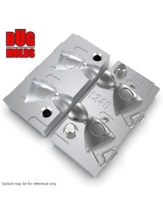 Aluminum CNC Mold Jig Head BlackMinnowShore 12g 2-cav: 12-12g ID L340 2