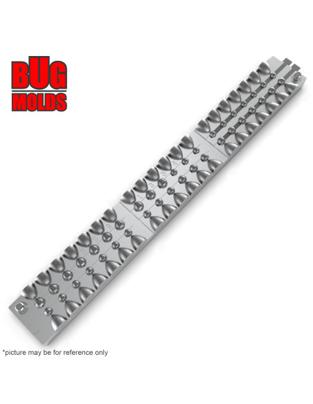 Aluminum CNC Mold Eccentric Joint Sinker Sport Ball 0,5-1,5g 40-cav: 0,5-0,5-0,5-0,5-0,5-0,5-0,5-0,5-0,5-0,5-0,7-0,7-0,7-0,7-0,7