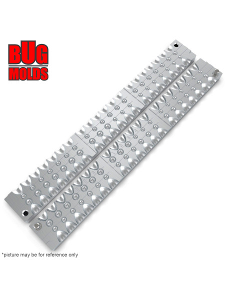 Aluminum CNC Mold Eccentric Joint Sinker Sport Ball 0,5-1,5g 40-cav: 0,5-0,5-0,5-0,5-0,5-0,5-0,5-0,5-0,5-0,5-0,7-0,7-0,7-0,7-0,7