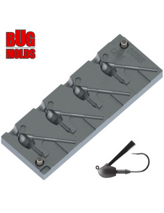 Aluminum CNC Mold Jig Head Tungsten Casting Jig Model 12-14g 4-cav: 12-12-14-14g ID L361