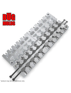 Aluminum CNC Mold Eccentric Joint Sinker Fish Head 3-7g 20-cav: 3-3-3-3-3-4-4-4-4-4-5-5-5-5-5-7-7-7-7-7g ID L61 2