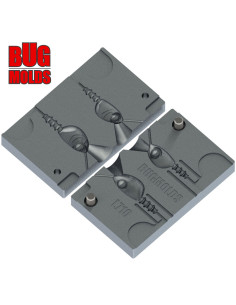 Aluminum CNC Mold Jig Head High Pitcher 10-14g 2-cav: 10-14g ID L710 2