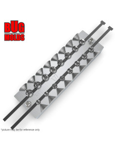 Aluminum CNC Mold Eccentric Joint Sinker Sport Ball 1-4,5g 16-cav: 1-1-1,5-1,5-2-2-2,5-2,5-3-3-3,5-3,5-4-4-4,5-4,5g ID L77