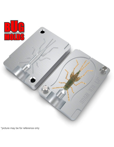 Fishing soft bait mold GrassHopper 1,4 inch model ID B04 from Bugmolds
