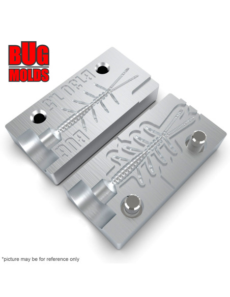 Fishing soft bait mold ScissorComb 1,8 inch model ID B13 from Bugmolds
