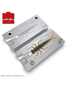 Fishing soft bait mold RiberKazara 3 inch model ID B129 from Bugmolds 2