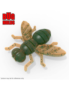 Fishing soft bait mold Fly 0,5 inch model ID B163 from Bugmolds