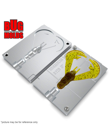 Fishing soft bait mold RageChunk 2 inch model ID C121 from Bugmolds