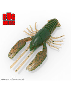 Fishing soft bait mold CustomCrawBug 2 inch model ID C144 from Bugmolds