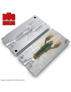 Fishing soft bait mold CustomCrawBug 2 inch model ID C144 from Bugmolds 2