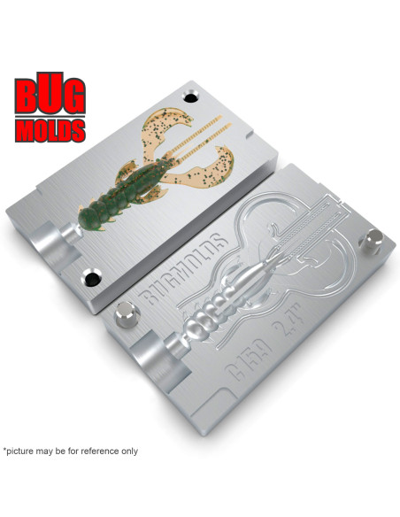 Fishing soft bait mold Nimble 3 inch model ID C160 from Bugmolds