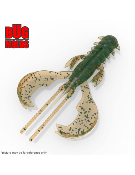 Fishing soft bait mold Nimble 2 inch model ID C205 from Bugmolds
