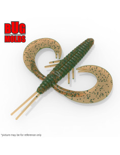 Fishing soft bait mold BmHog 3 inch model ID C315 from Bugmolds