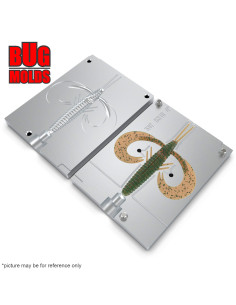 Fishing soft bait mold BmHog 3 inch model ID C315 from Bugmolds 2