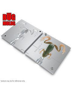Fishing soft bait mold KickerFrog 2,5 inch model ID C320 from Bugmolds 2