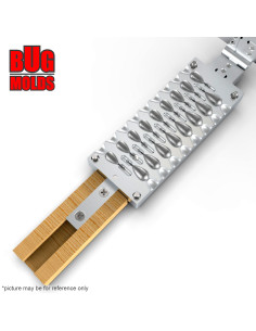 Aluminum CNC Mold Jig Rig Pear Punchball Shape 6-12g 17-cav: 6-6-6-7-7-7-8-8-8-10-10-10-10-12-12-12-12g ID HL99 2