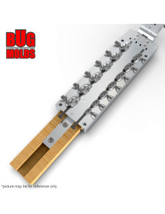 Aluminum CNC Mold Eccentric Joint Sinker NanoMinnow Head 4-28g 13-cav: 4-6-8-10-12-14-16-18-20-22-24-26-28g ID HL178 2