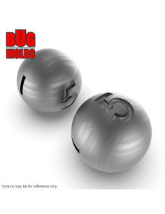 Aluminum CNC Mold Eccentric Joint Sinker Sport Ball 5-8g 20-cav: 5-5-5-5-5-6-6-6-6-6-7-7-7-7-7-8-8-8-8-8g ID HL695