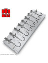 Aluminum CNC Mold Jig Head Round Shape Lead Bait Keeper 1-8g 8-cav: 1-2-3-4-5-6-7-8g ID L49