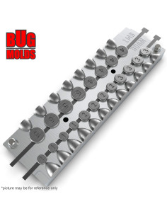 Aluminum CNC Mold Eccentric Joint Sinker Tablet Shape 1-5g 20-cav: 1-1-1-1-2-2-2-2-3-3-3-3-4-4-4-4-5-5-5-5g ID L146