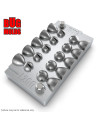 Aluminum CNC Mold Split Shot Ball with Slot 2.5-3.5g 10-cav: 2.5-2.5-2.5-2.5-2.5-3.5-3.5-3.5-3.5-3.5g ID L266
