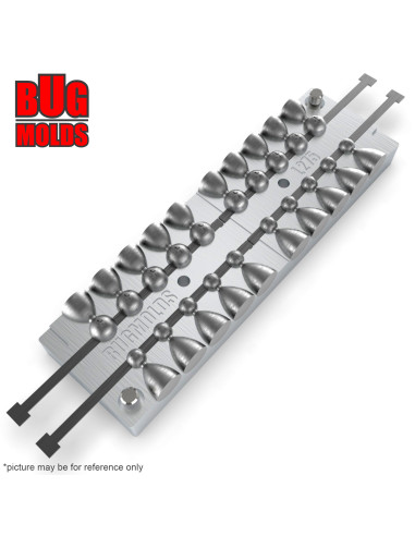 Aluminum CNC Mold Eccentric Joint Sinker Sport Ball 1-3g 20-cav: 1-1-1-1-1-1-1-1-1-1-3-3-3-3-3-3-3-3-3-3g ID L275