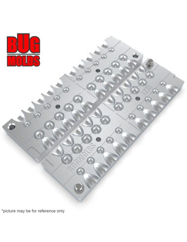 Aluminum CNC Mold Eccentric Joint Sinker Sport Ball 1-3g 20-cav: 1-1-1-1-1-1-1-1-1-1-3-3-3-3-3-3-3-3-3-3g ID L275