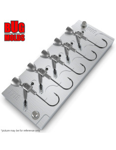 Aluminum CNC Mold Jig Head Revlockz 4,7g 5-cav: 4,7-4,7-4,7-4,7-4,7g ID L718
