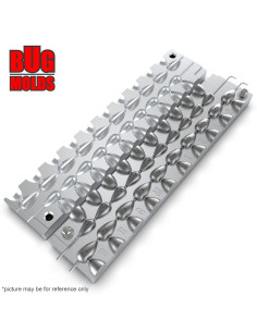 Aluminum CNC Mold InLine Sinker Drop Hole 3-5g 20-cav: 3-3-3-3-3-3-3-3-3-3-5-5-5-5-5-5-5-5-5-5g ID L719 2