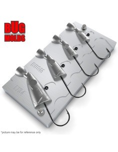 Aluminum CNC Mold Jig Head CrazySandEelOffShore 15-60g 4-cav: 15-20-35-60g ID L734