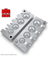Aluminum CNC Mold InLine Sinker Ball Lead 10-40g 4-cav: 10-20-30-40g ID L827