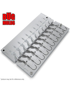 Aluminum CNC Mold Jig Head Jig Heads 3,5-4,7g 10-cav: 3,5-3,5-3,5-3,5-3,5-4,7-4,7-4,7-4,7-4,7g ID L828 2