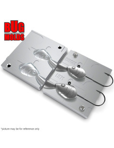 Aluminum CNC Mold Jig Head Absolut Shad 45-55g 2-cav: 45-55g ID L871 2