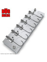 Aluminum CNC Mold Jig Head Ned Rig 2-7g 6-cav: 2-3-4-5-6-7g ID L875