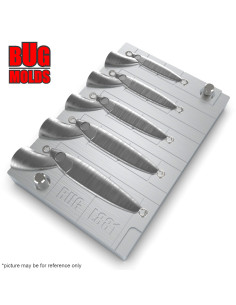 Aluminum CNC Mold Pilker After Burner Mini 3-12g 5-cav: 3-5-7-10-12g ID L881