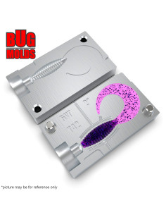 Fishing soft bait mold Jilt 2,6 inch model ID T206 from Bugmolds 2