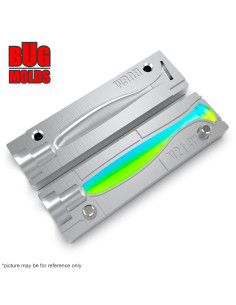 Fishing soft bait mold EasyShiner 2 inch model ID V20 from Bugmolds 2