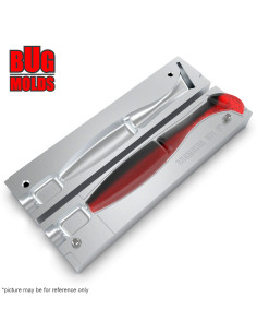 Fishing soft bait mold One'UpShad 5 inch model ID V70 from Bugmolds 2