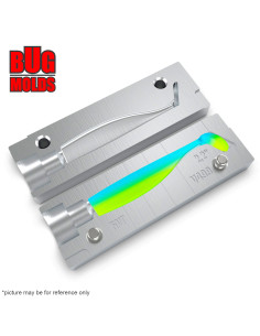 Fishing soft bait mold Shaker 4 inch model ID V122 from Bugmolds 2