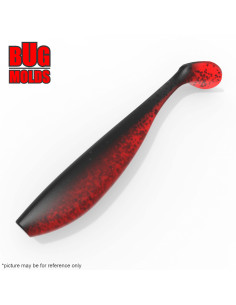 Fishing soft bait mold ZanderPro 4 inch model ID V142 from Bugmolds