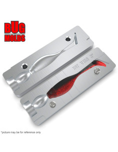 Fishing soft bait mold HoochieKoochieSwimShad 4 inch model ID V158 from Bugmolds 2