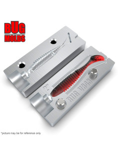 Fishing soft bait mold FlexRib 3 inch model ID V236 from Bugmolds 2