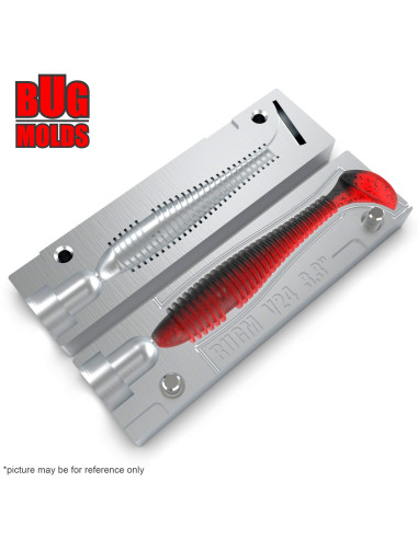 Fishing soft bait mold SwingImpactFat 3 inch model ID V237 from Bugmolds