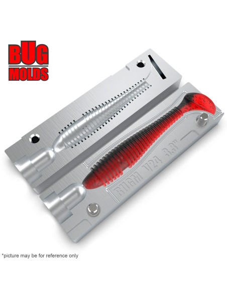 Fishing soft bait mold SwingImpactFat 3 inch model ID V237 from Bugmolds