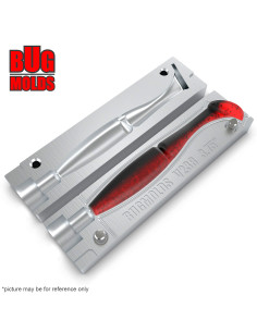 Fishing soft bait mold One'UpShad 3,1 inch model ID V384 from Bugmolds 2