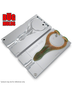 Fishing soft bait mold HardLegFrogz 2,75 inch model ID V508 from Bugmolds 2