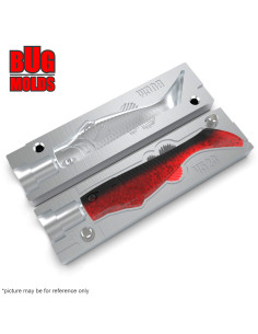 Fishing soft bait mold California 4 inch model ID V525 from Bugmolds 2