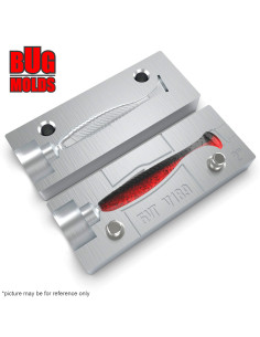 Fishing soft bait mold AngryShiner 3,5 inch model ID V643 from Bugmolds 2