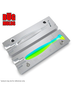 Fishing soft bait mold TournamentDFin 3,3 inch model ID V707 from Bugmolds 2